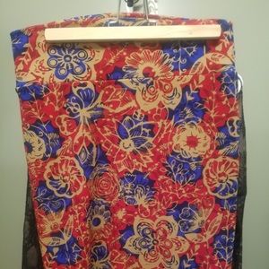 LuLaRoe floral Cassie skirt, excellent condition!
